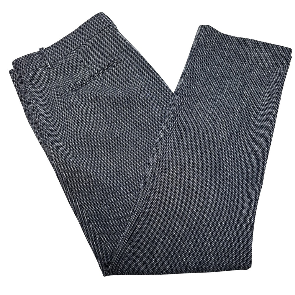 Ann Taylor Dress Pants Women's Navy Blue Swiss Dot‎ Ankle Stretch Career Sz 14